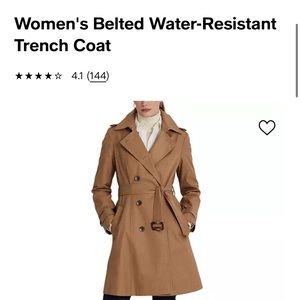 Lauren by Ralph Lauren belted water resistant trench coat